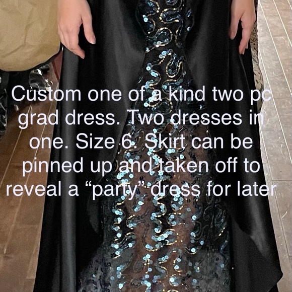 One of a kind 2 in one Prom and Party Gown Dress - Picture 9 of 10